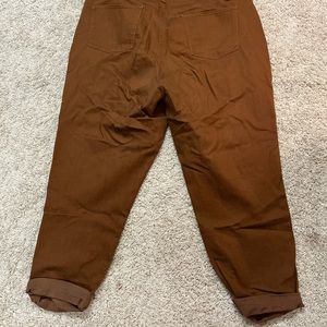 Talbots Copper Colored Ladies Pants Size 22 Slim Ankle Jean